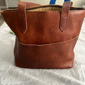 Duluth Trading Lifetime Leather Tote